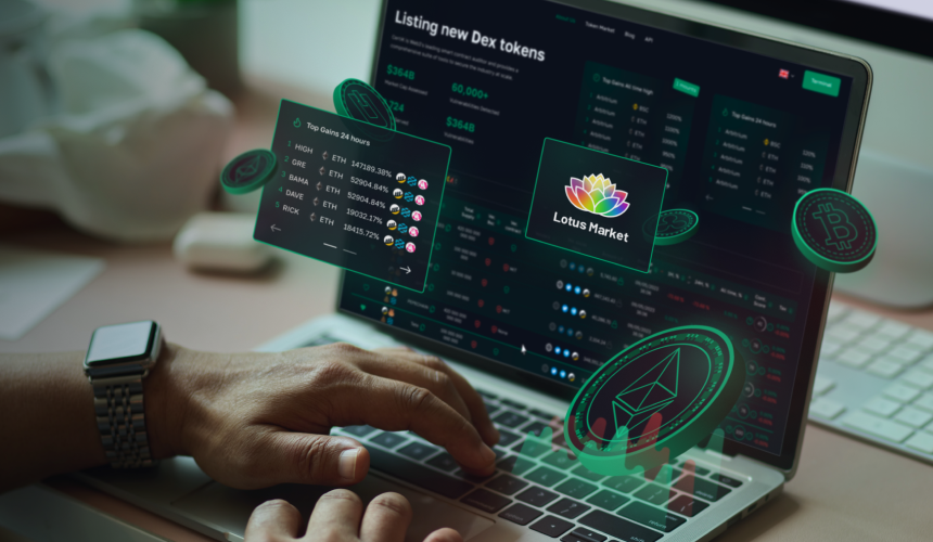 Access to a secure Defi token market with Lotus Market